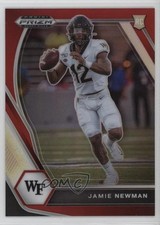 2021 Panini Prizm Draft Picks Red Prizm 13/299 Jamie Newman #135 16ki