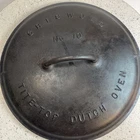 Griswold No 10 Tite-Top Dutch Oven Lid - Erie PA USA - A 2553 Slant Logo