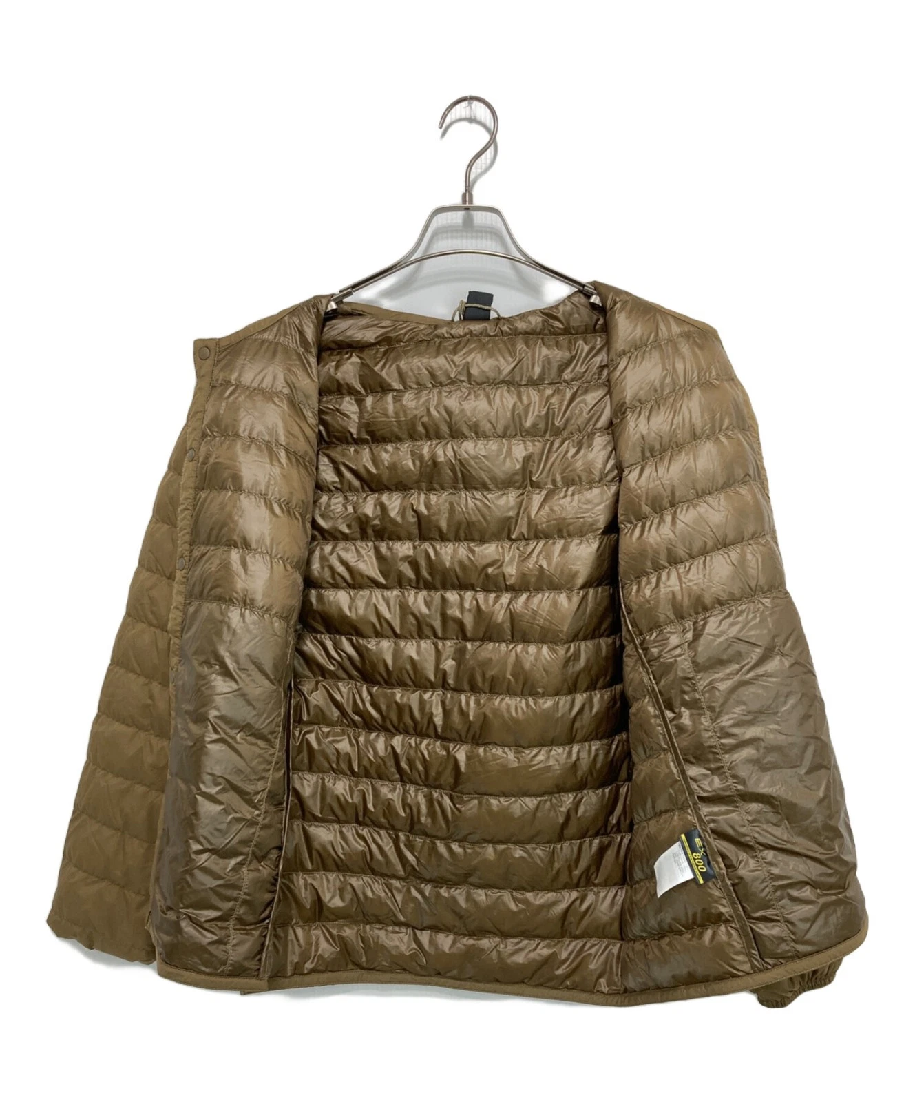 Montbell Superior Down Round Neck Button Jacket Men's Size XS Brown - product detail image 3