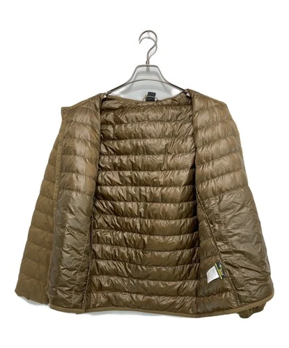 Montbell Superior Down Round Neck Button Jacket Men's Size XS Brown image 3