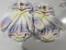 Old Navy Twin Girl Halloween Costume Fuzzy Unicorn Size 3-6 Months Lot Of 2