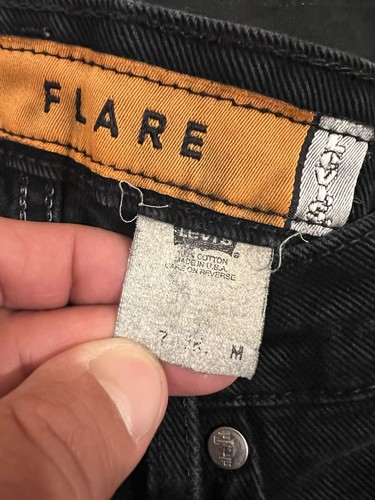 Rare Vintage 90s Women’s 28X30 Flared Silver Tab Levi’s Denim Jeans USA MADE by Levi's, $49.99 - Photo 11