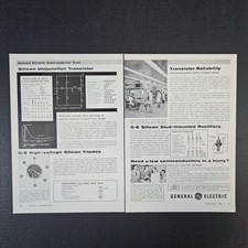 1958 GE General Electric Semiconductor News Vintage Print Ad Syracuse NY Specs