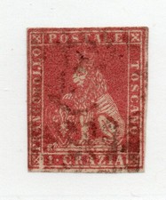 Tuscany  - Sc# 12 Used - wmk 184 - Wavy Lines         /         Lot 1025060