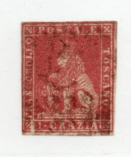 Tuscany  - Sc# 12 Used - wmk 184 - Wavy Lines         /         Lot 1025060