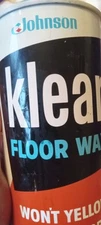 93% full! Vintage Klear Floor Finish Sc Johnson Wax 27oz. 1960s 1970s