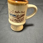 Daytona Beach Florida Souvenir Mug Pedestal Style, Brown & Beige — photo 3