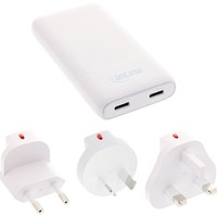 Inline® Usb Reise-Netzteil LadegeräT, Dual USB-C™, Pd, Pps, 65W, Flach, Weiß