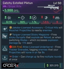 Borderlands 4 🌟 PIKTUN JAKOBS TORGUE STICKYS ATLAS 🌟 OP ROLL 🌟 PS5/XBOX/PC