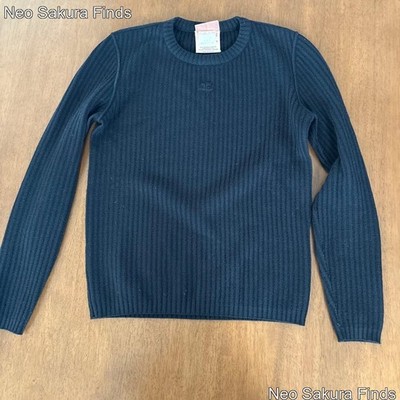 Courreges schwarzer Strickpullover Größe S: Authentische...