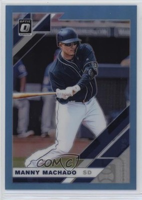 2019 Panini Donruss Optic Carolina Blue Prizm 12/50 Manny Machado #120 0q3