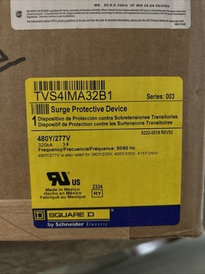 Square D SurgeLogic Surge Protective Device TVS4IMA32B1 320kA 480Y/277V 3Ph  New