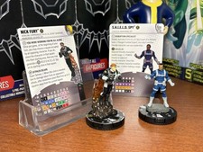 Marvel Heroclix Nick Fury 044  Shield Spy 010 Lot With Cards Strange Tales Set