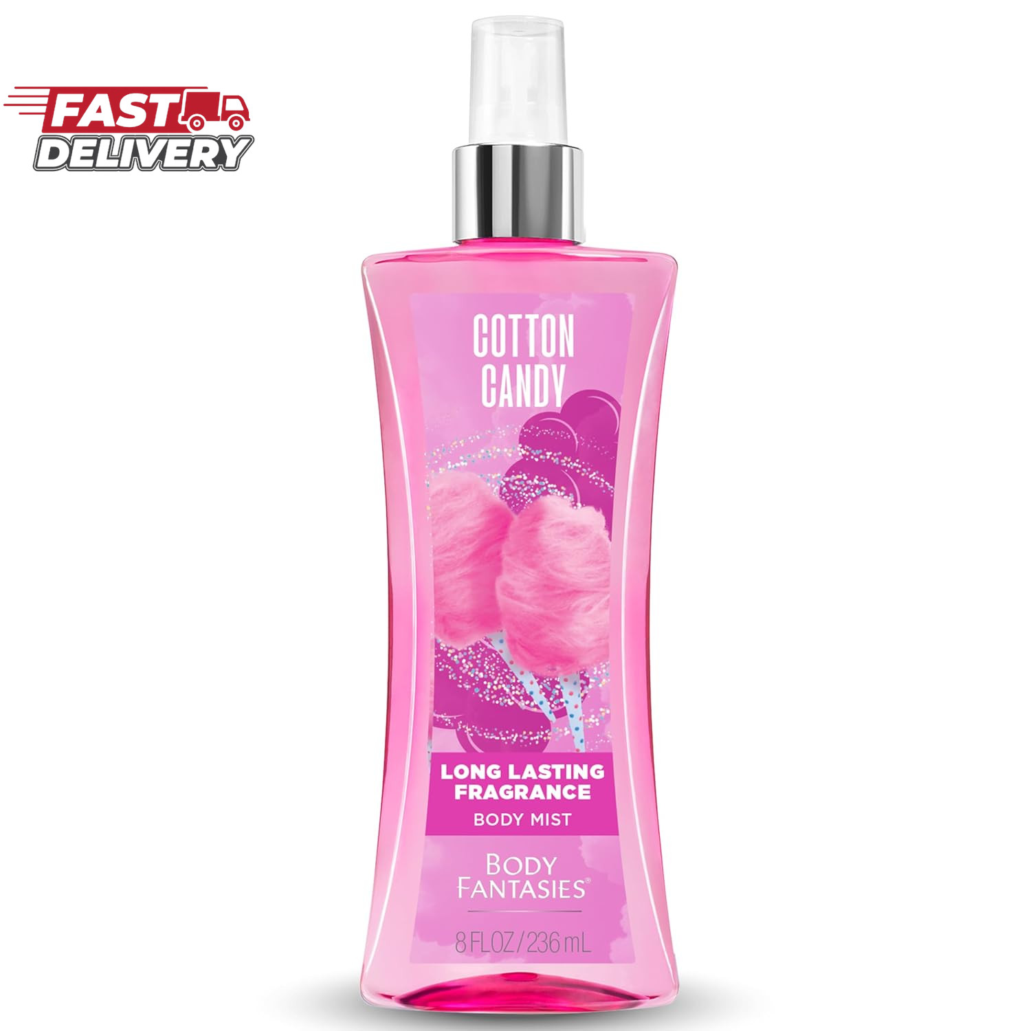 Body Fantasies Signature Fragrance Body Spray, Cotton Candy,