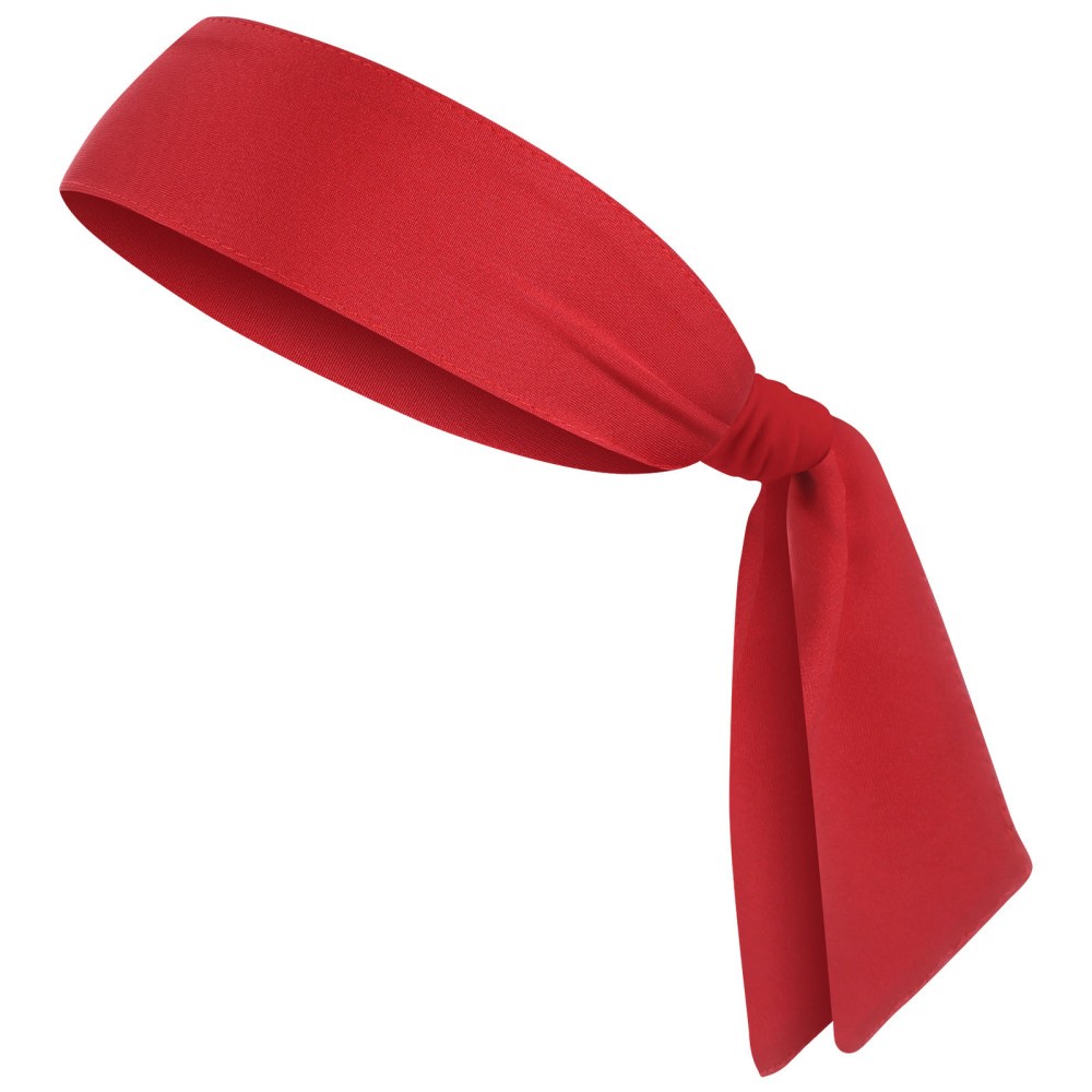Breathable Quick-Dry Red Athletic Headband for Sports Yoga Running