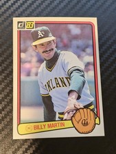 1983 Donruss - Billy Martin #575 Oakland Athletics 