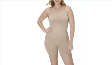 Maidenform Seamless Mid-Thigh Tummy Control Shapewear Bodysuit Evening Blush XL
