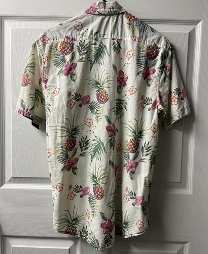Ron Jon Surf Shop Shirt Youth Size XL Hawaiian Print Short Sleeved Button Front - Picture 4 of 5