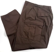 NWOT 3XL LONG MENS PROPPER F5205 ZIP FLY BATTLE RIP CARGO PANTS BROWN 3XL LONG