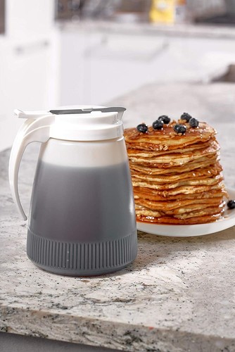 8 Pack - Plastic Syrup Dispenser With Plastic Lid-Syrup/Honey Dispenser 48 Oz. - Picture 7 of 8