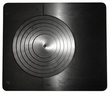 Piastra in ghisa levigata completa di cerchi serie Zoppas 4 ½ - 535 x 445 mm.