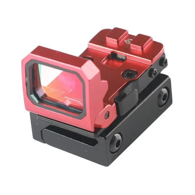Flip Up Red Dot Reflex Sight Tactical Mini Folding Holographic Pistol Scopes - Image 4 of 4