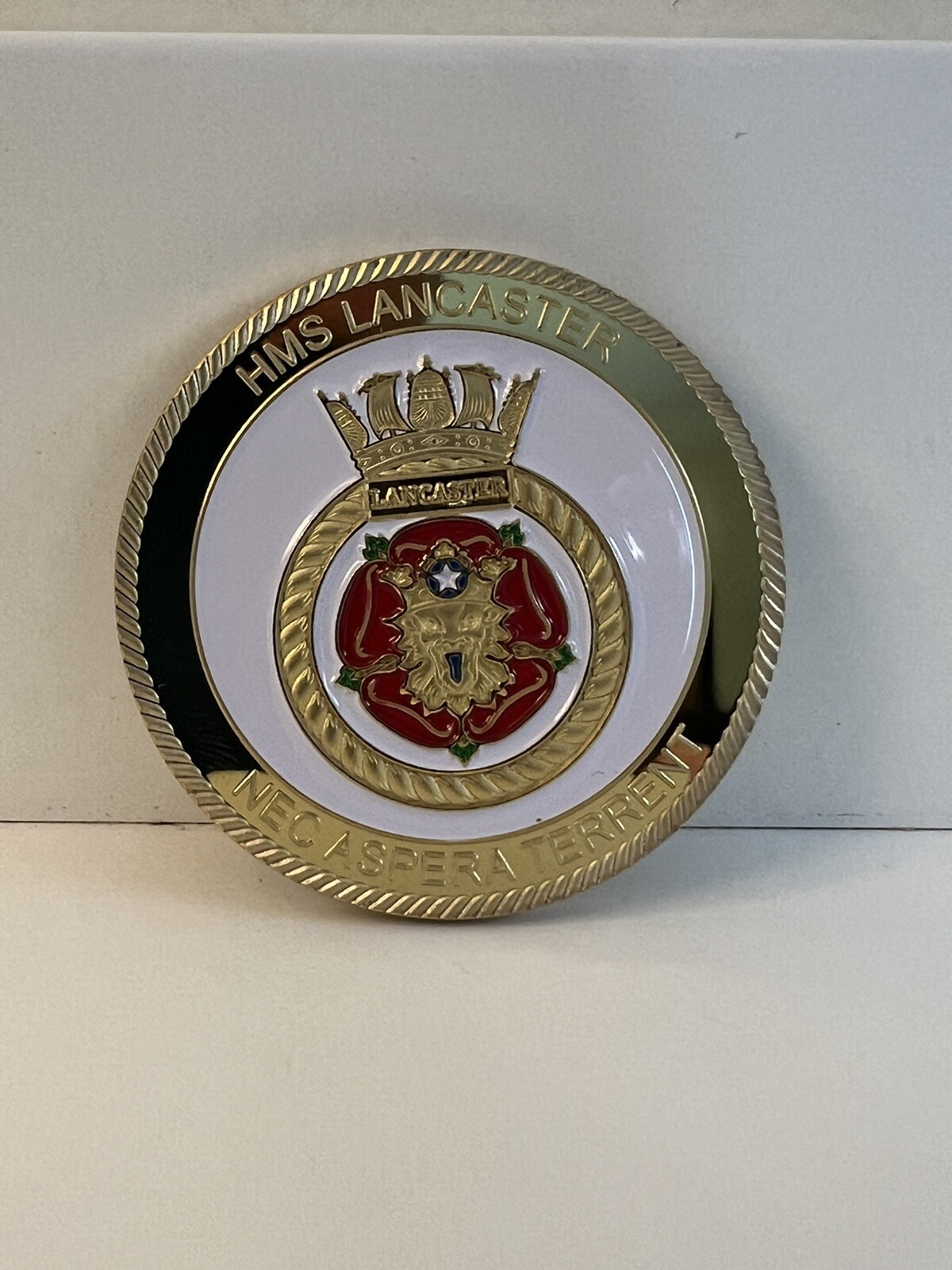 Royal Navy Challenge Coin - HMS Lancaster F229 (British/English/United Kingdom)-image