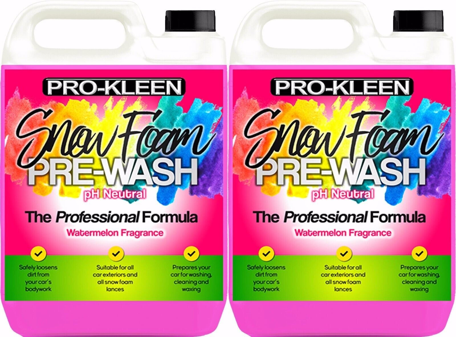 ProKleen Snow Foam Pre Wash Watermelon pH Neutral Shampoo Non Caustic Car 10L