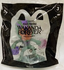 Disney Marvel McDonald's Happy Meal Toy 3 Black Panther Wakanda Forever Nakia