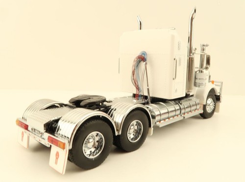 Iconic Replicas - Kenworth W900 6x4 Prime Mover Truck White Black - Scale 1:50 - Picture 6 of 10
