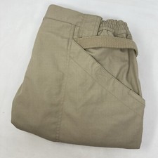 5.11 Tactical Series Men's 40 Beige Tan Flat Front Cargo Utility WorkWear Pants