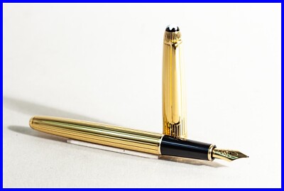 Montblanc Solitaire Gold VERMEIL 925 Sterling Silver 144 Fountain