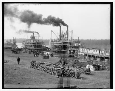 The Levee Vicksburg Miss c1900 Historic Old Photo