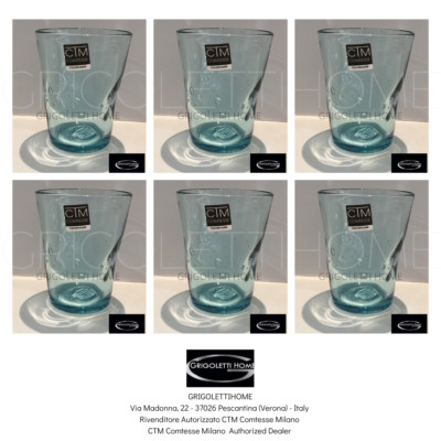 Ctm Comtesse - Samoa Aqua - 6 Glasses Water H 10 cm - Retailer