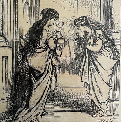 Thomas Nast Joint High Commission 1871 Victorian Woodcut Engraving LGBinTN2