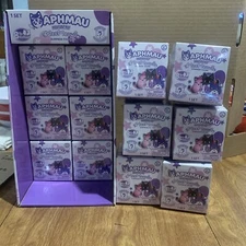 New Sealed LOT of 12 APHMAU MYSTERY MEEMEOWS LITTER 5 CAT FIGURES w/Display Box