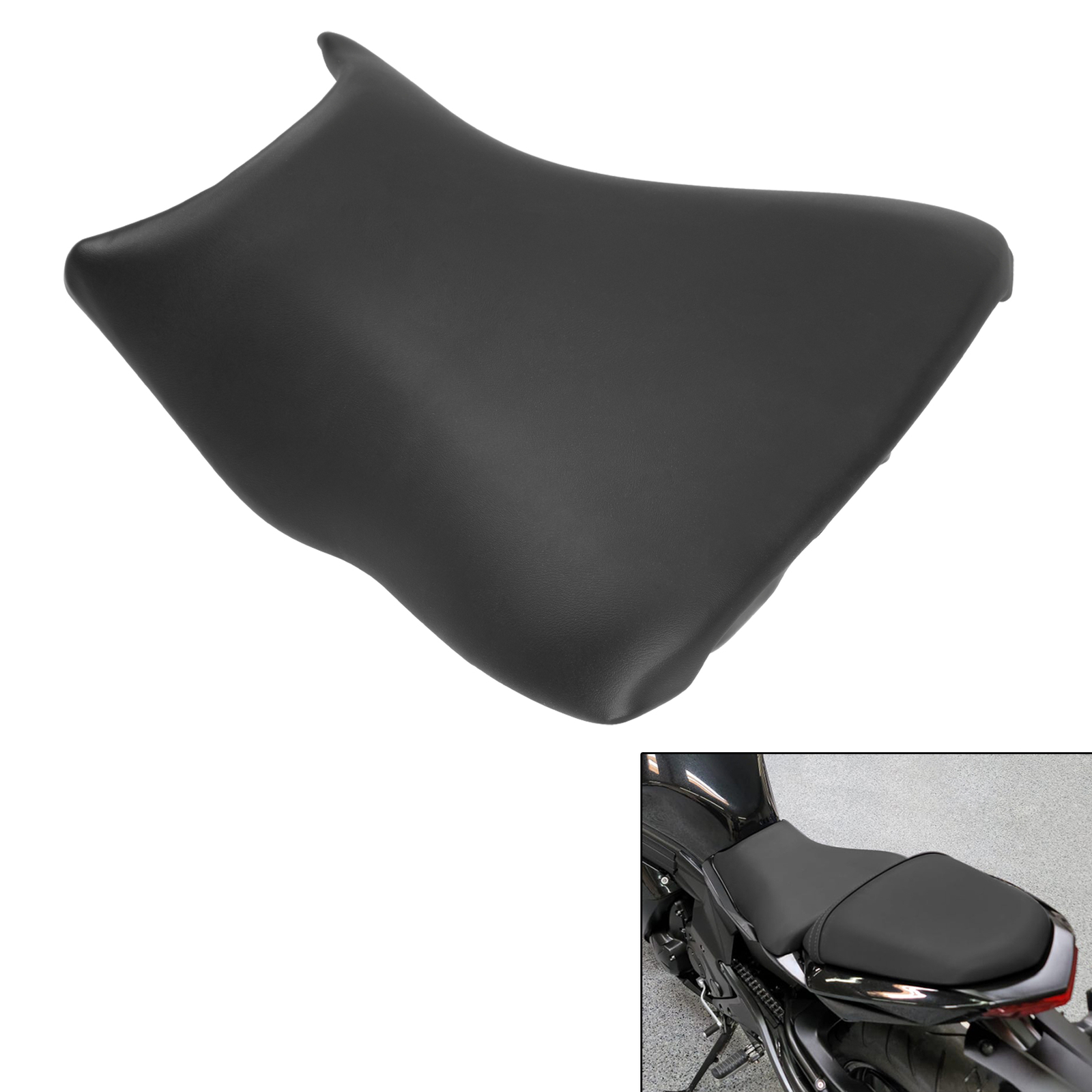 Black Front Driver Solo Seat Fit For Kawasaki Ninja 650 EX650 2012-2016 13 14 15