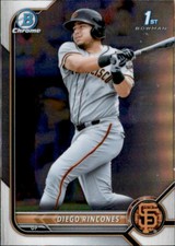 2022 BOWMAN CHROME PROSPECT 1ST SAN FRANCISCO GIANTS DIEGO RINCONES #BCP-65