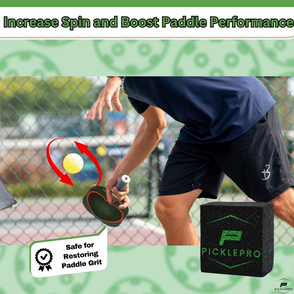Kingpin Paddle Eraser – Clean Your Pickleball Paddle In Seconds, No Water Needed, Safe For Any Surface - View #10