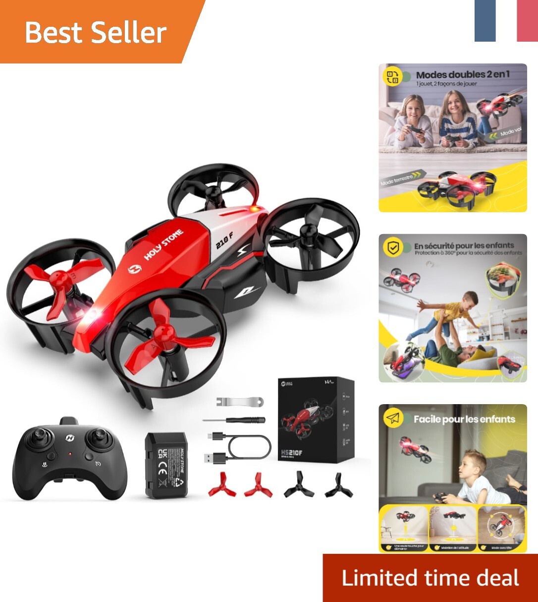 Drone Voiture Holy Stone HS210F le cadeau d'anniversaire idéal pour garçons et filles