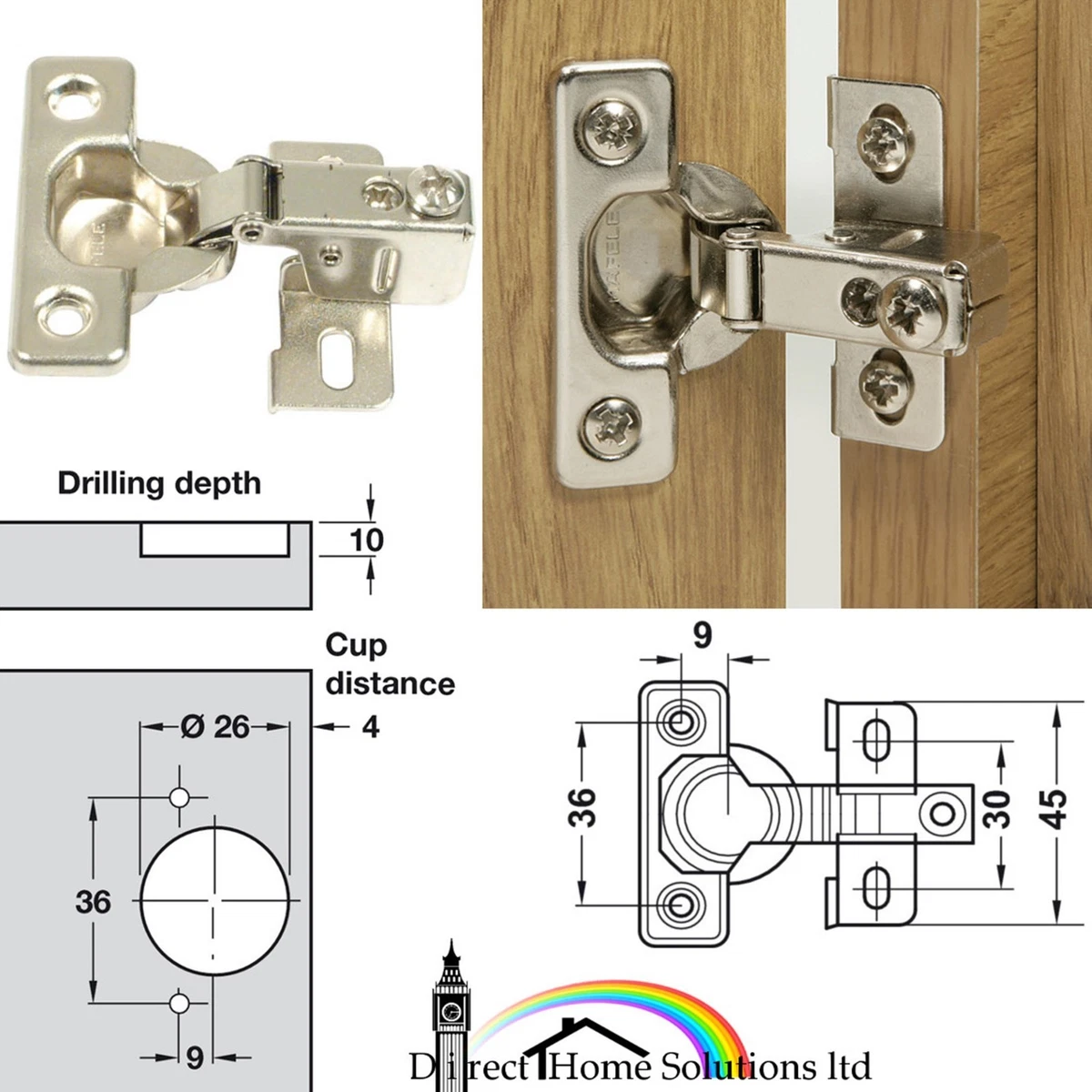 Face cheap frame hinge