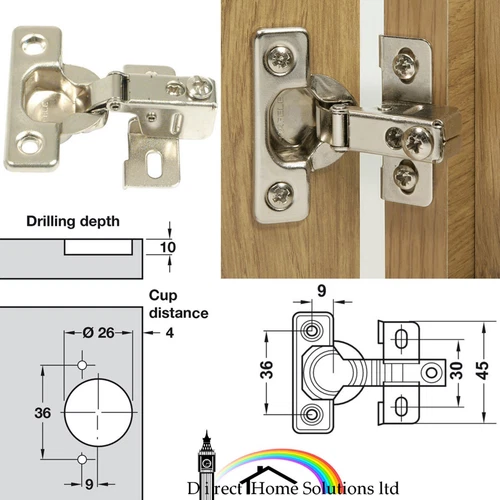 Hafele Face Frame 95 Degree Cupboard Hinge Caravan Motorhome Campervan Boat