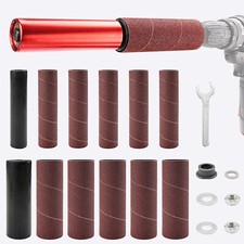 Portable Spindle Sander Hand-Held Rubber Sanding Drum Kit for Drill Rotary Tool