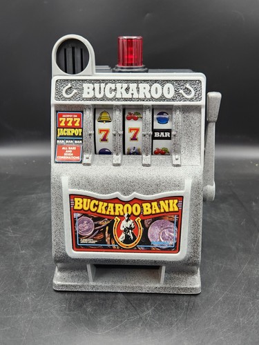 Buckaroo Coin Bank Slot Machine With Box. Radica Vintage - Picture 2 of 12