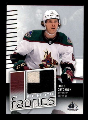 JAKOB CHYCHRUN 2022/23 SP GAME USED 2-COLOR GAME USED WORN JERSEY RELIC BF8126