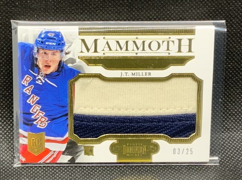 2013-14 Panini Dominion Hockey J.T. Miller RC Mammoth Patch /25 Rookie (Rangers) - Picture 3 of 4