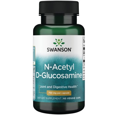 Swanson N-Acetyl D-Glucosamine (N-A-G) 750 Milligrams 60 Veg Capsules 1
