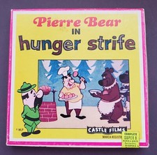 Vintage Castle Films Pierre Bear Hunger Strife Super 8 mm home video projector