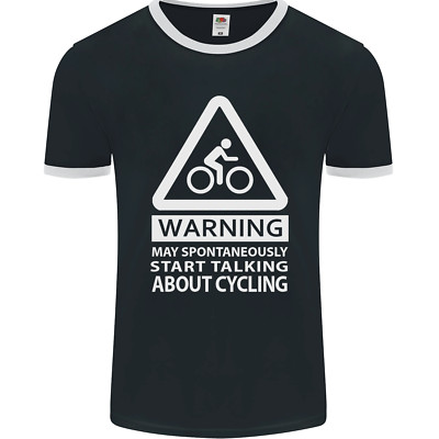 May Start Talking About Cycling Radfahrer Herren Ringer T-Shirt FotL