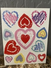 Valentines Day Hearts 1 Sticker Sheet Stickers Multi colors Heart